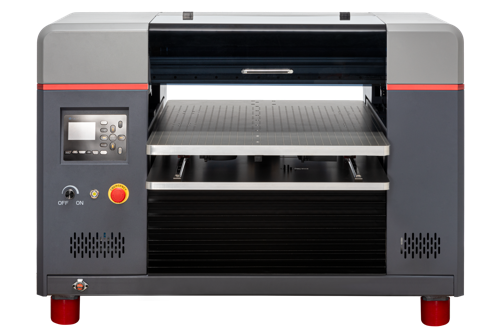 Artisjet 6090 UV printer with a sleek design and dual platform for versatile printing needs